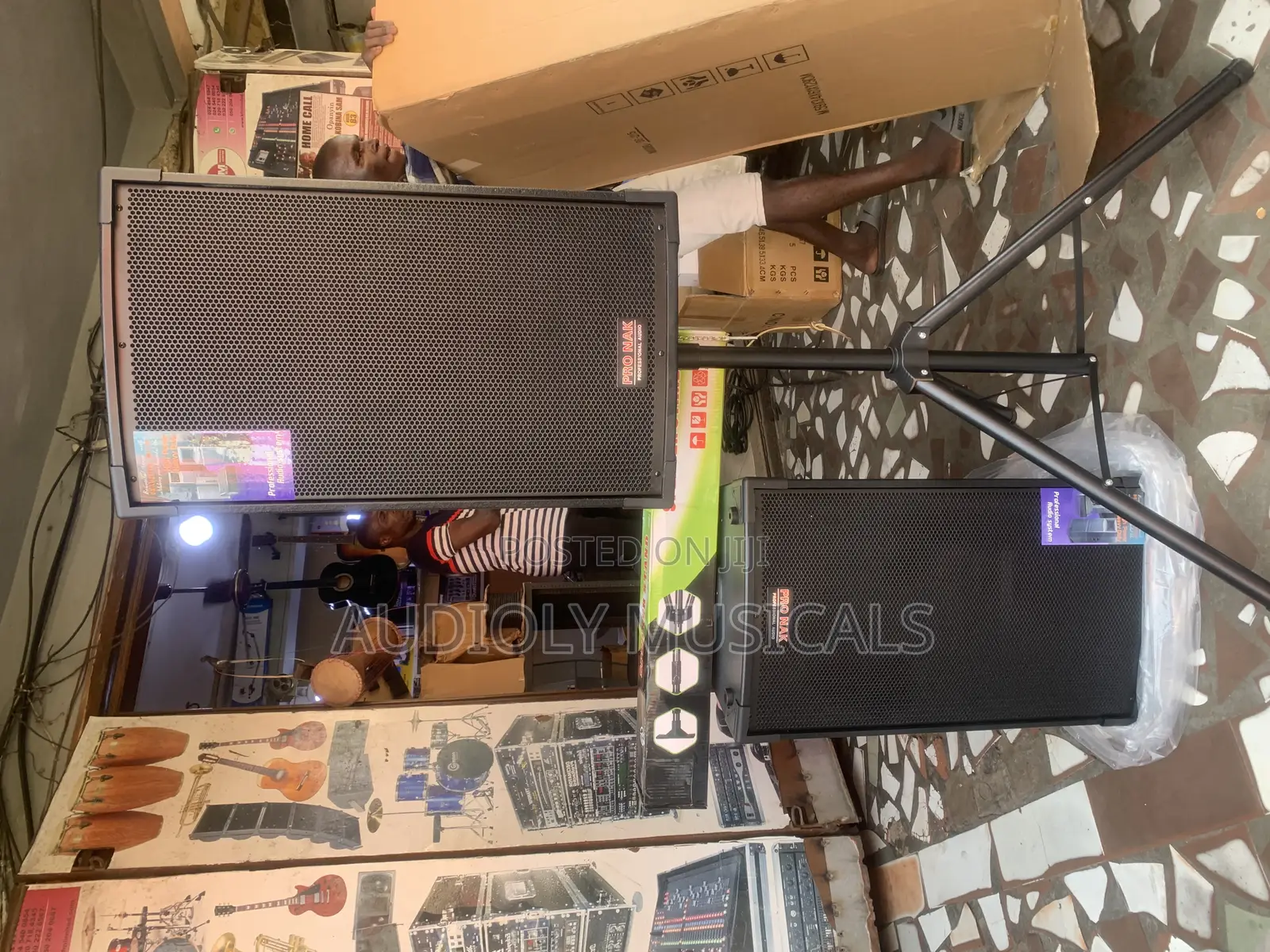 Pronak Short Range Speaker -pair With Two Stands