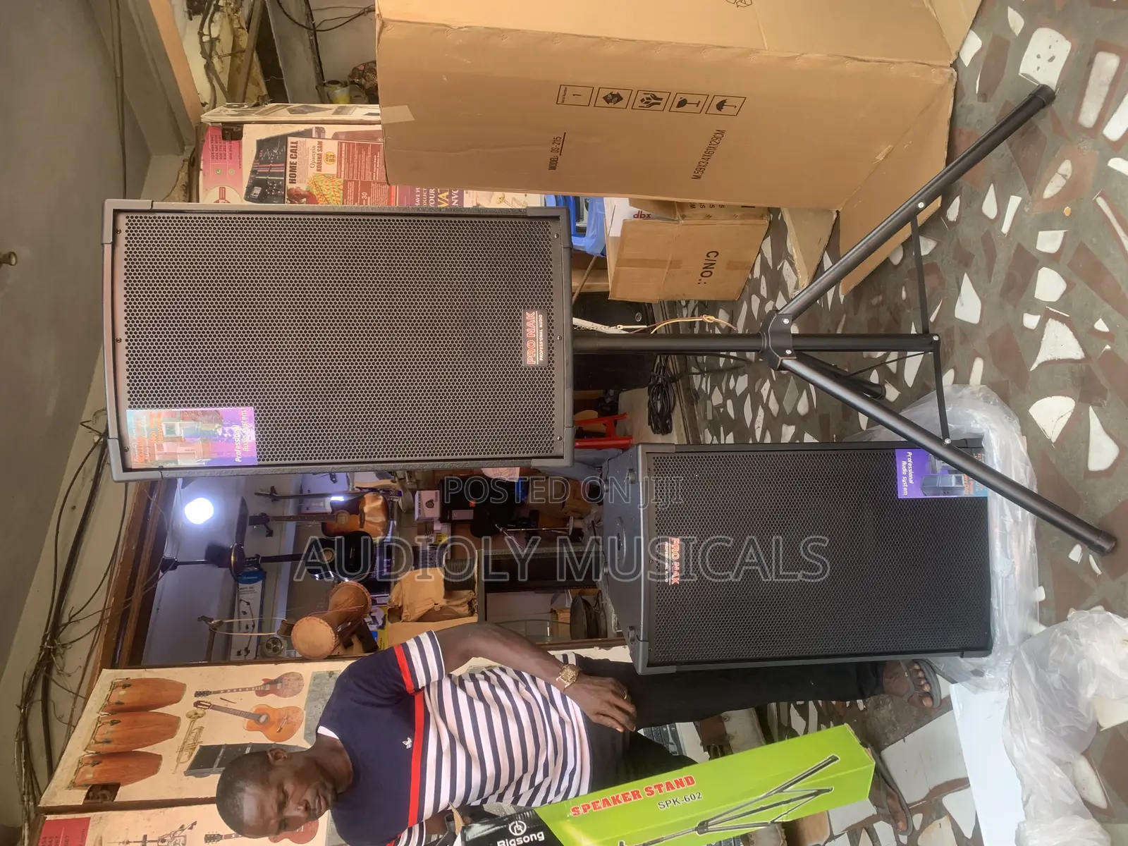 Pronak Short Range Speaker -pair With Two Stands