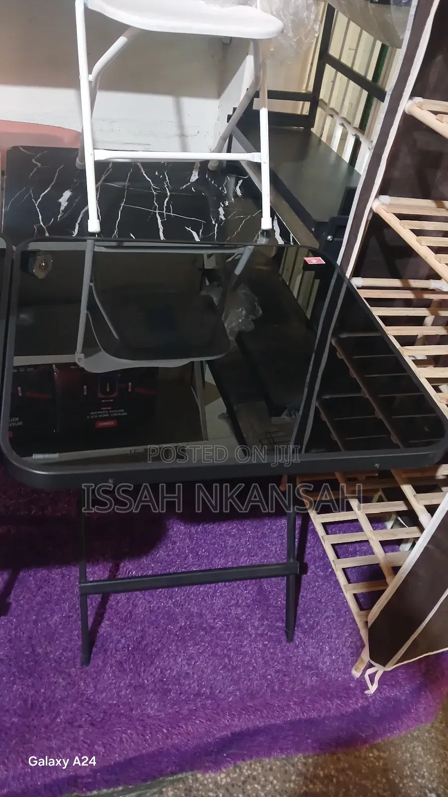 Glass Foldable Table and Chair