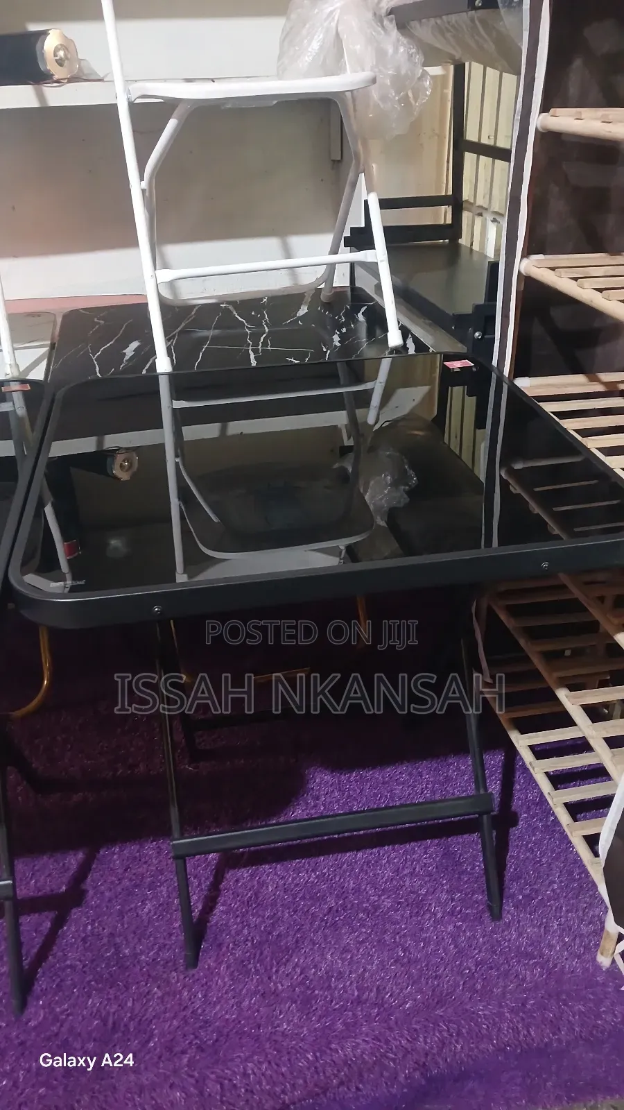 Glass Foldable Table and Chair