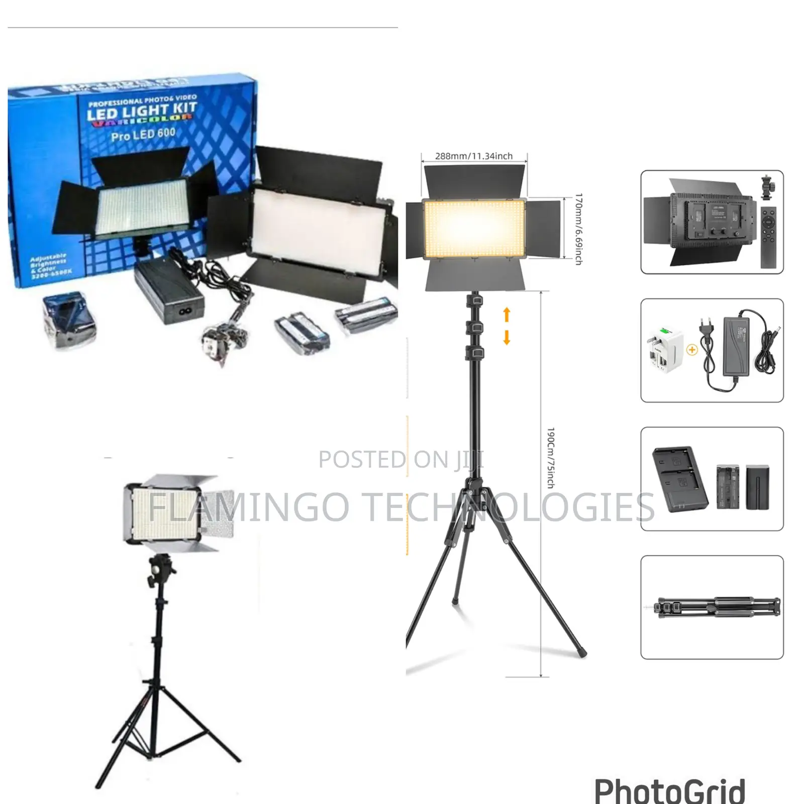 Professional Photo Video Led Light Kit/Stage Light Stand