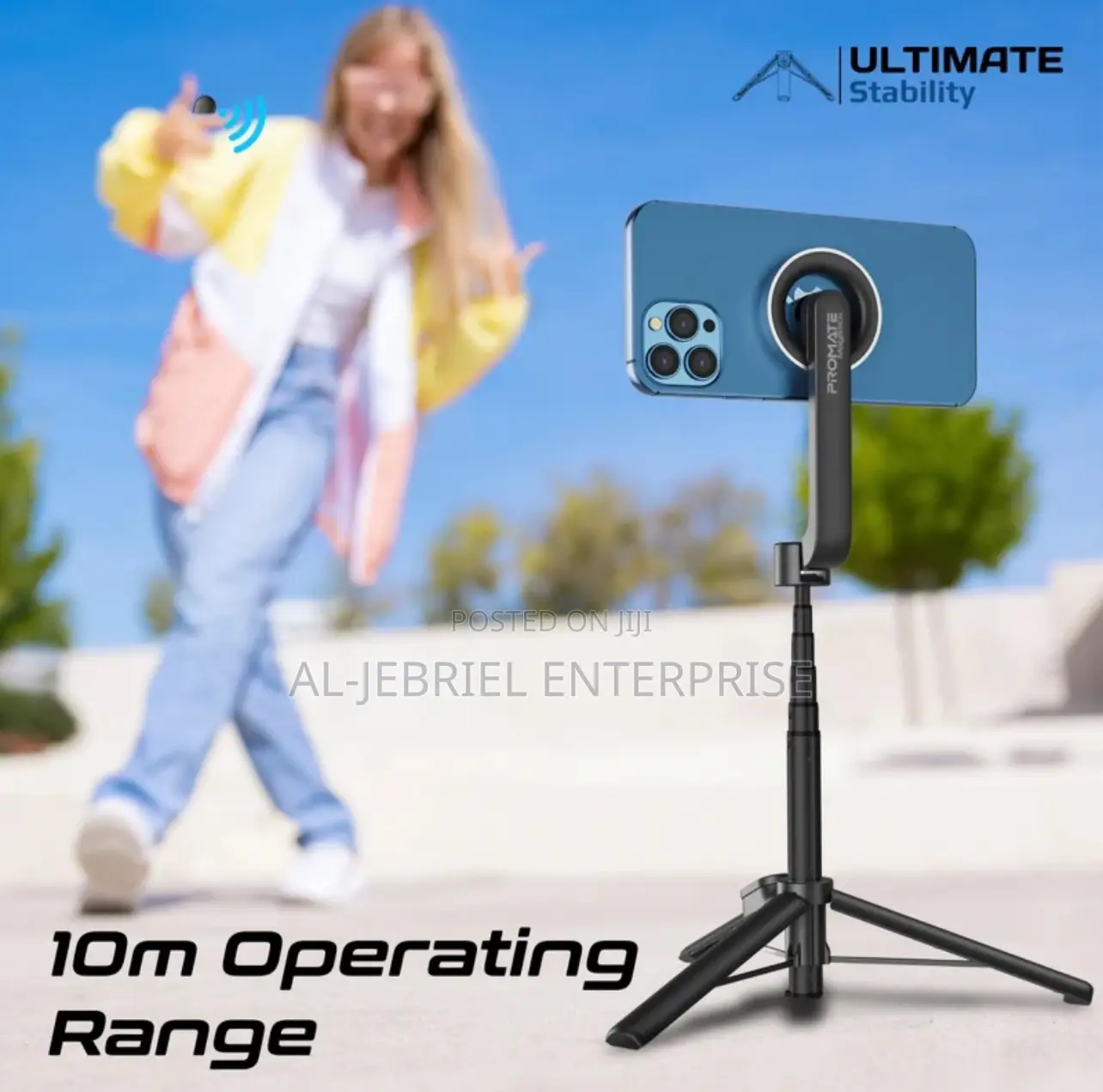 Promate Magstick Telescopic Selfie Stick + Magnetic Mounting
