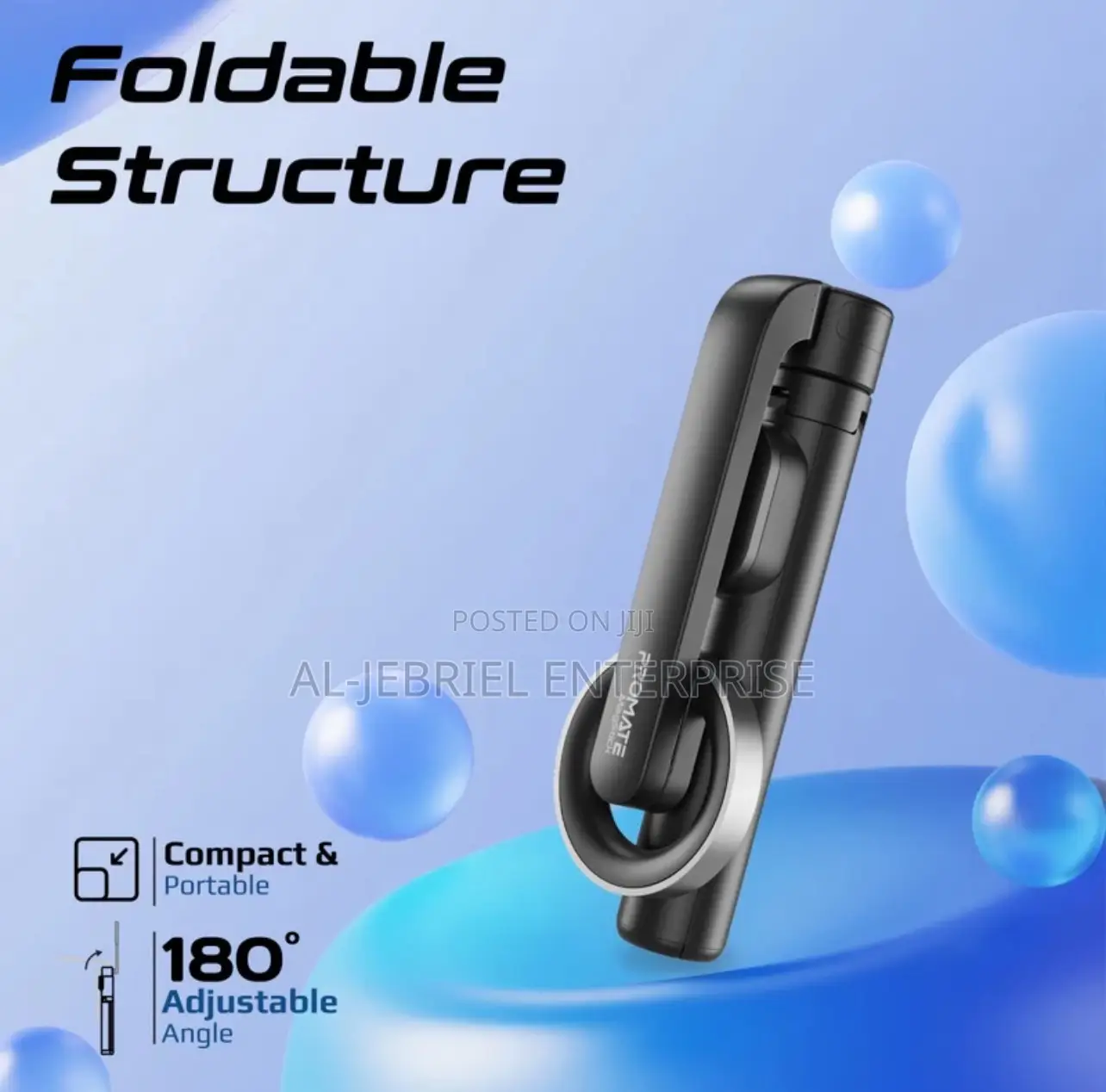 Magstick Promate Foldable Selfie Stick With Bluetooth Remote