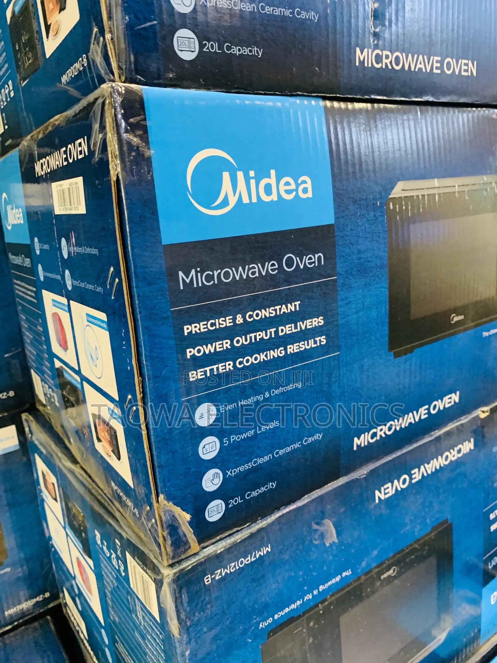 Black Midea 20l Microwave