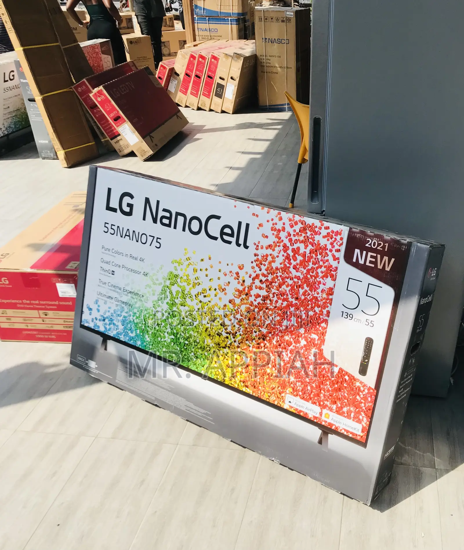 Authentic LG 55NANO75VPA 55” Nanocell Smart Tv(Black).