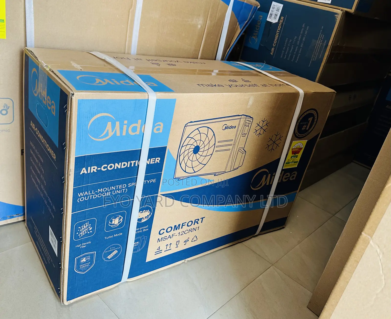 Super Cool Performing Midea Turbo 1.5 Hp R410 Gas Ac