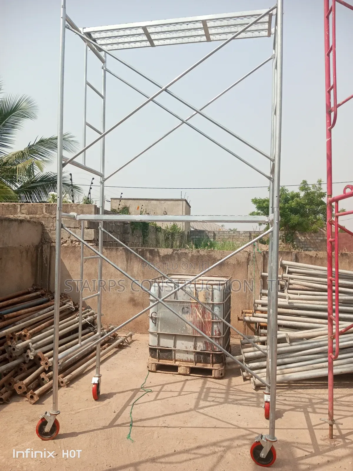 Galvanized China Scaffolds 5.5ft Tall for Sale.