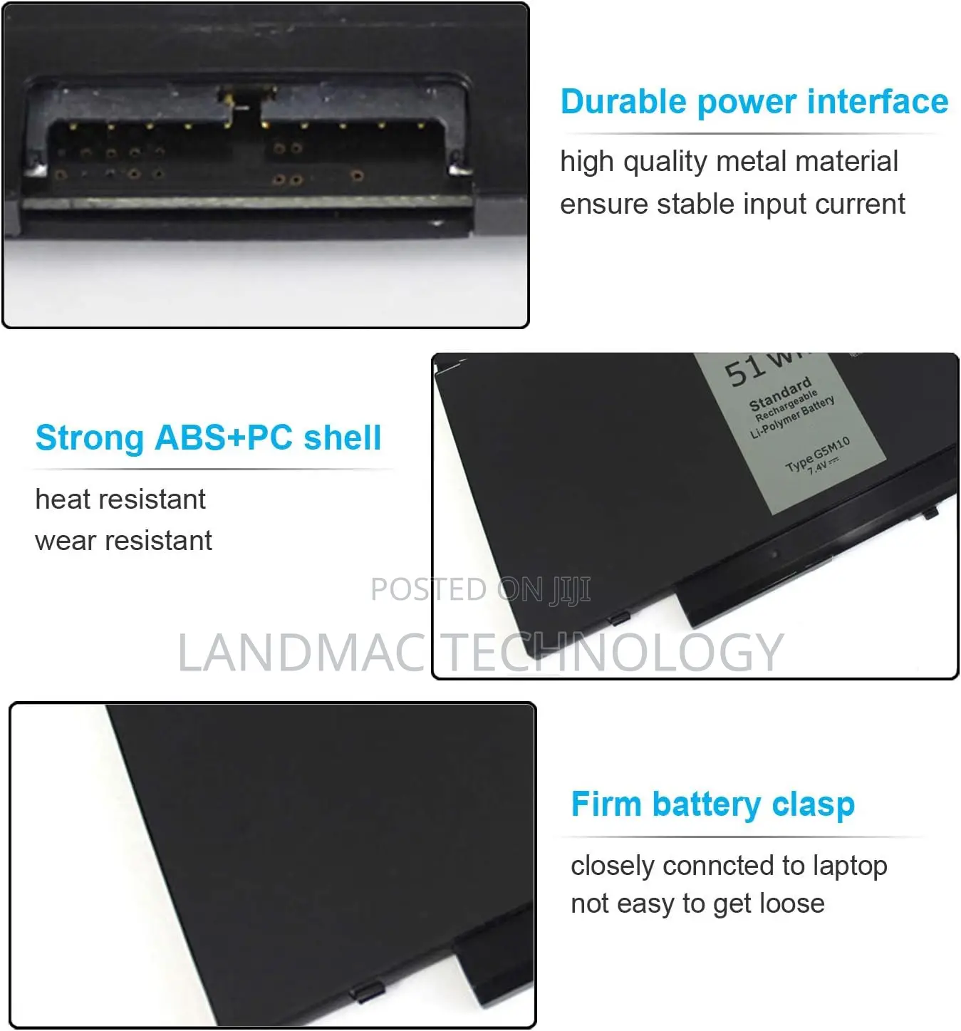 G5M10 Laptop Battery Compatible With Dell Latitude
