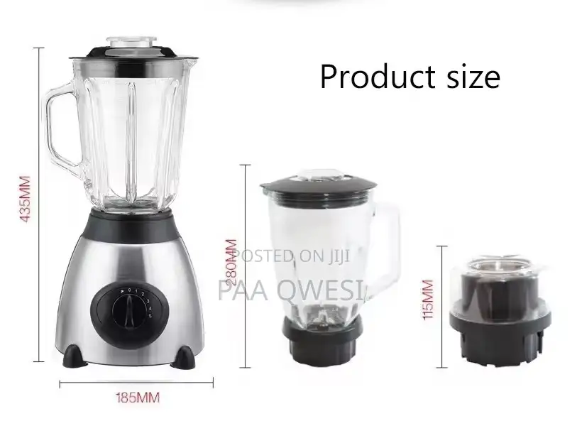 High Speed 2 in 1 Glass Kand Wuudblender