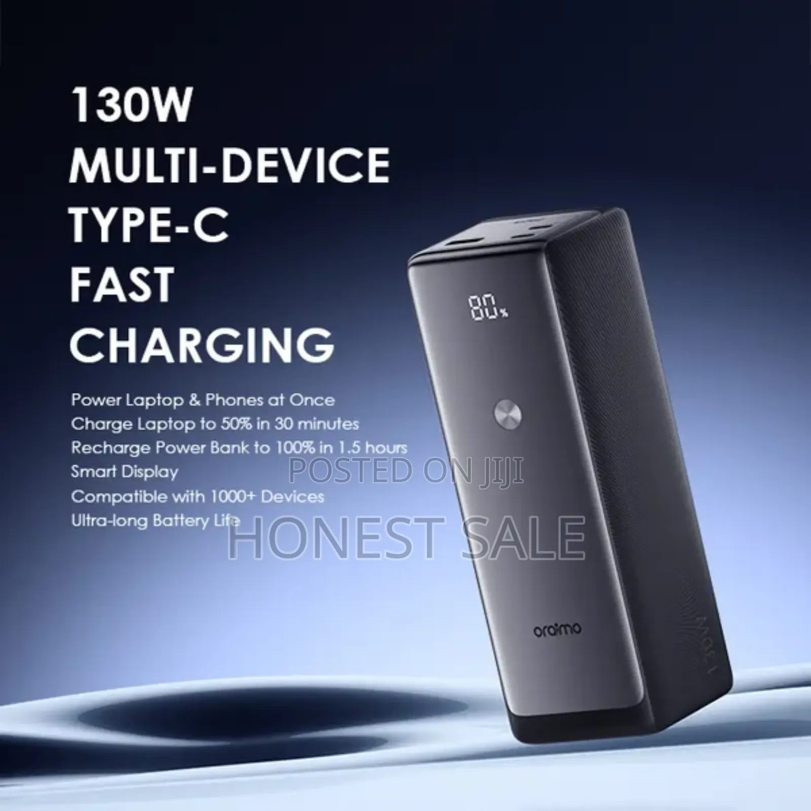 Oraimo Powerjet 130 27600mah 130w Laptop Power Bank