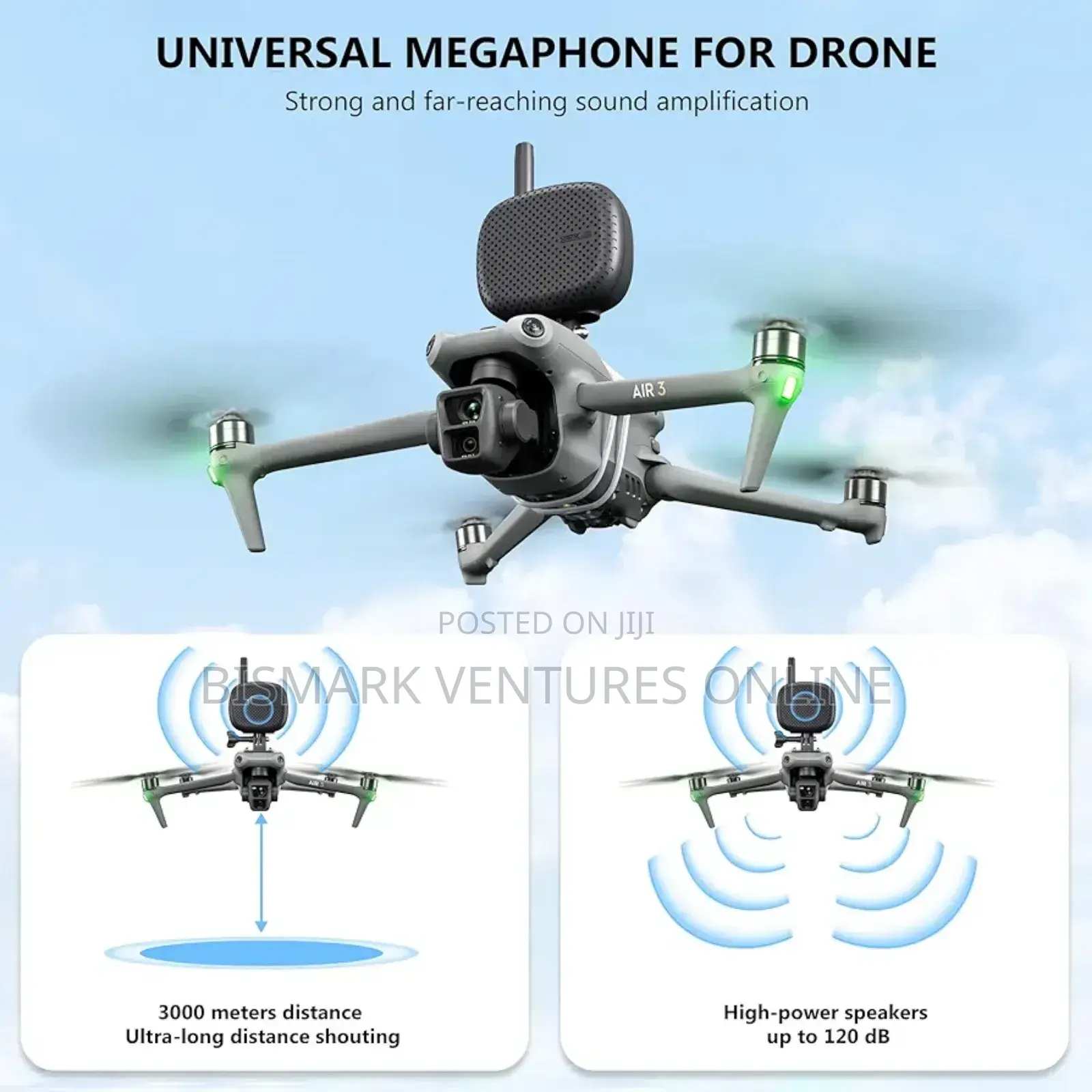 3000 Meters Drone Speaker Real-Time Megaphone