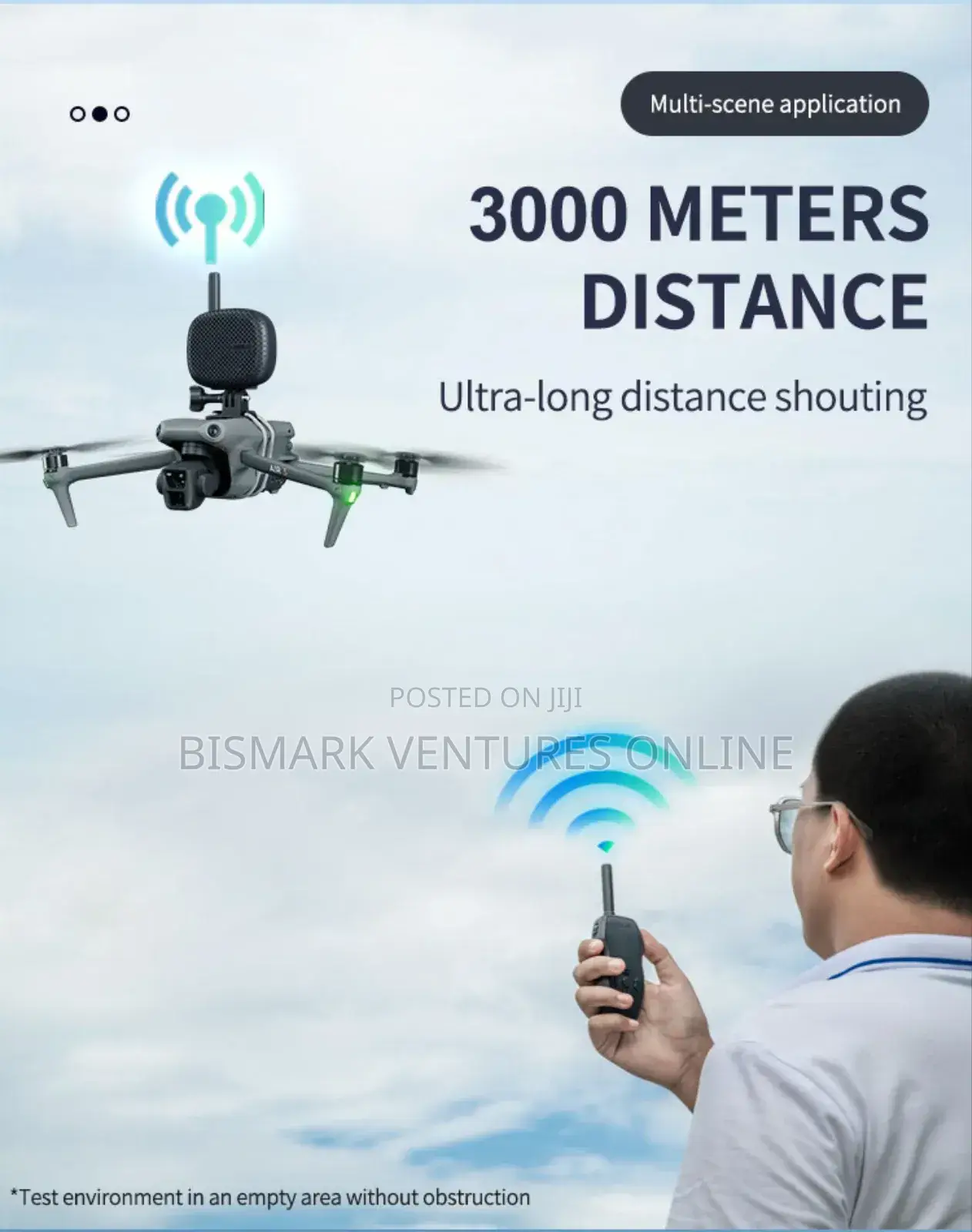 3000 Meters Drone Speaker Real-Time Megaphone