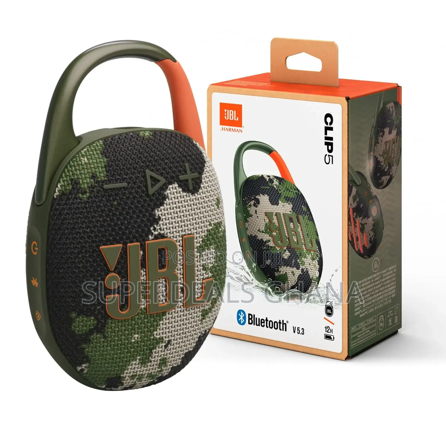 JBL Clip 5 - Dustproof Bluetooth Speaker- Camo