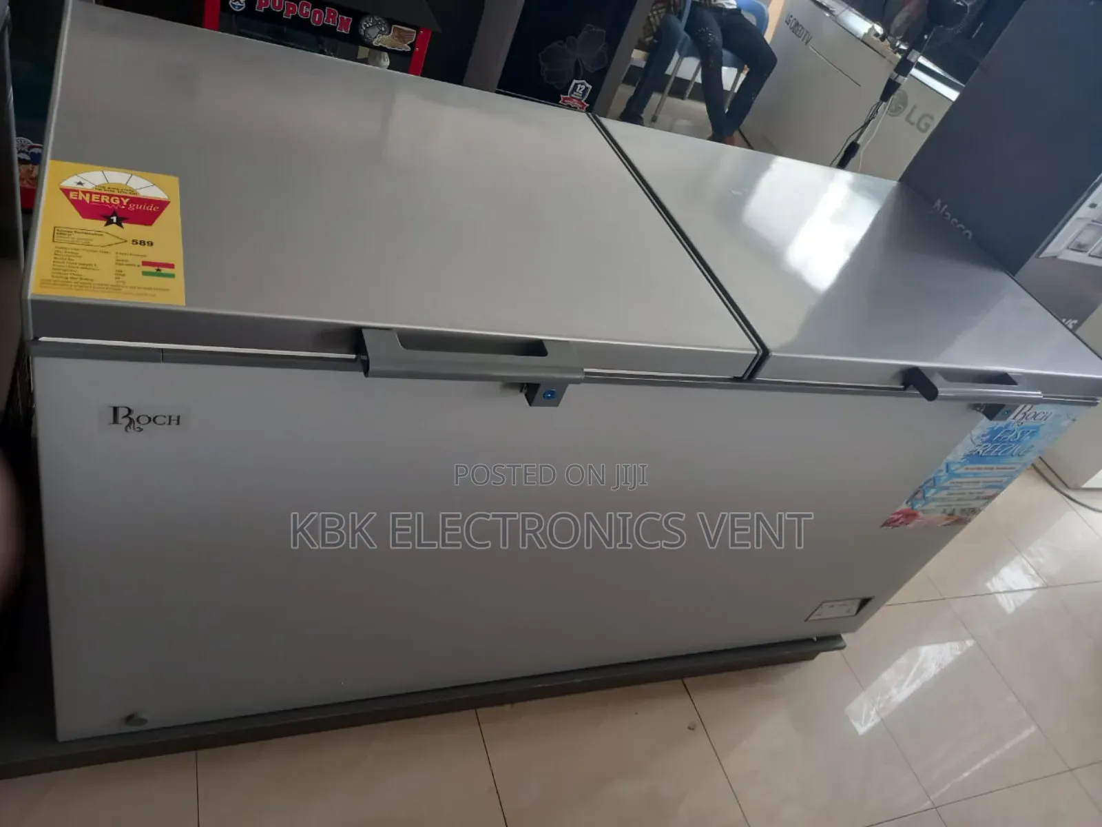 Roch 510liter Double Door Chest Freezer+Free Kettle