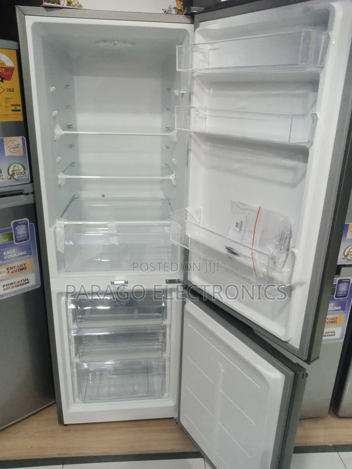 Nasco Double Door Fridge Bottom Freezer