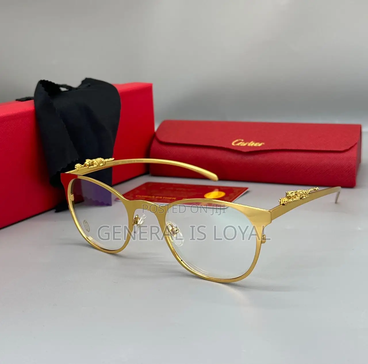 Plain Glasses / Cartier Gold, Sliver