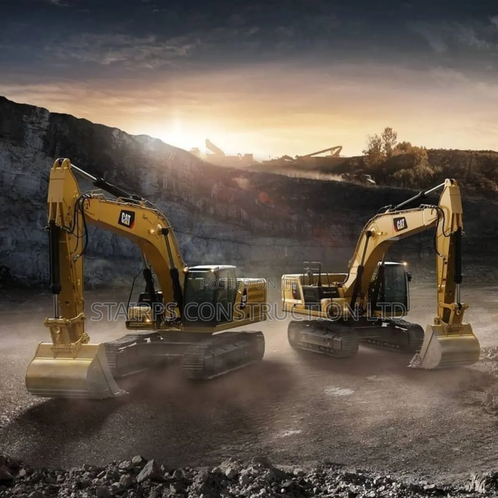 Excavators for Rent. Town Rounds Only.