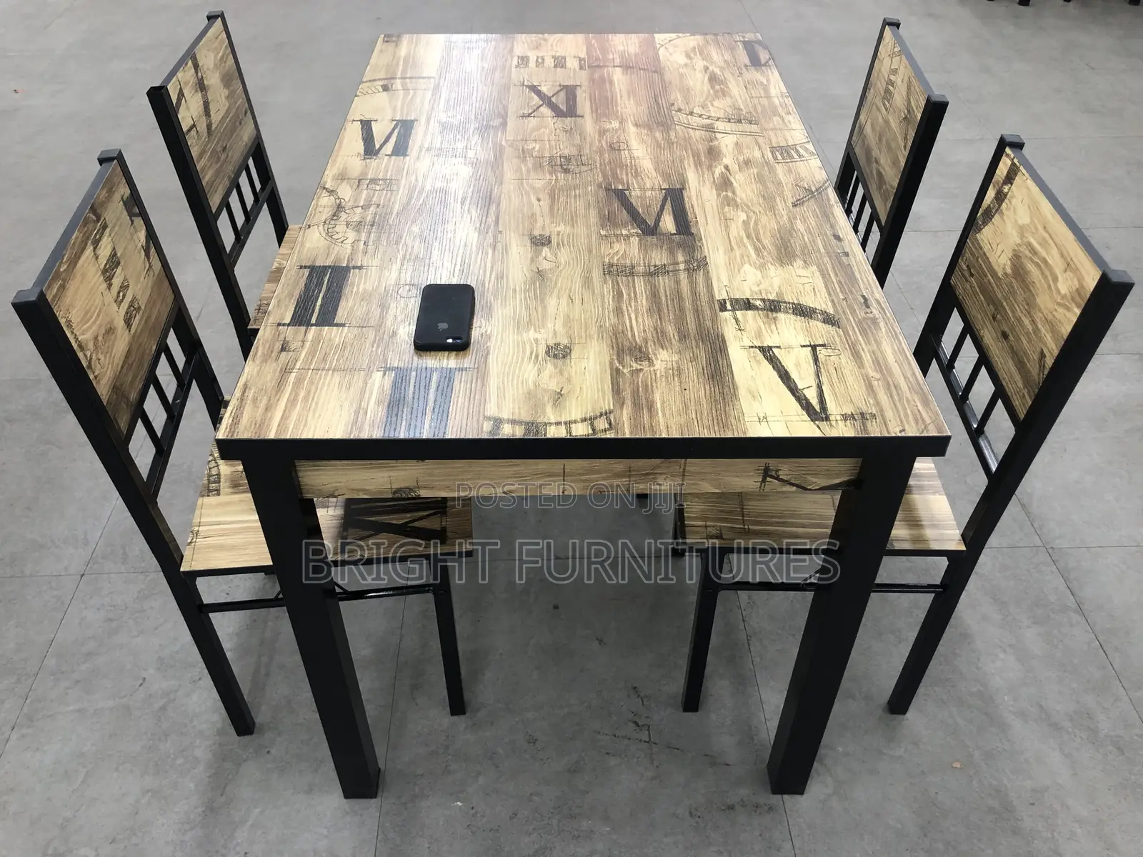 Importanted Wooden Dining Table With Four Chairs