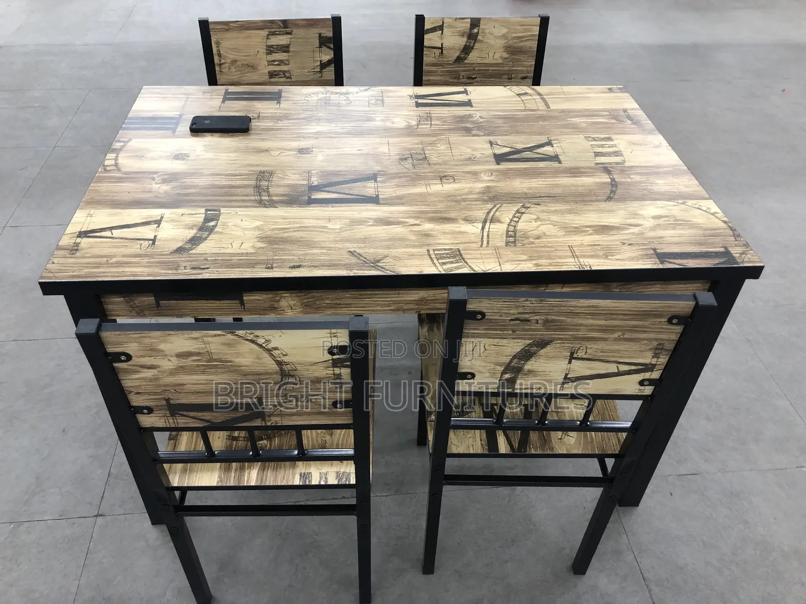 Importanted Wooden Dining Table With Four Chairs