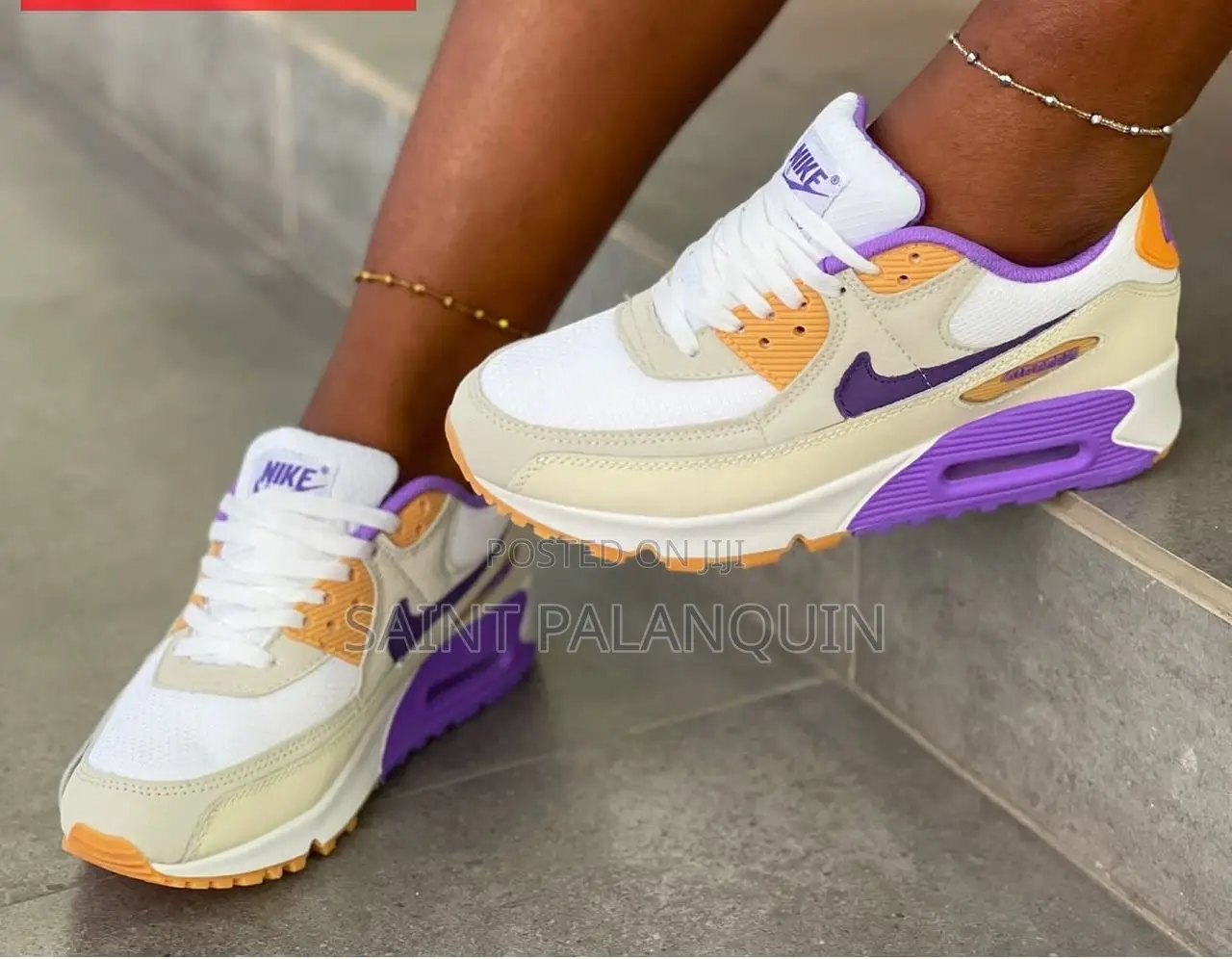 Nike Airmax 90 GS White Leather