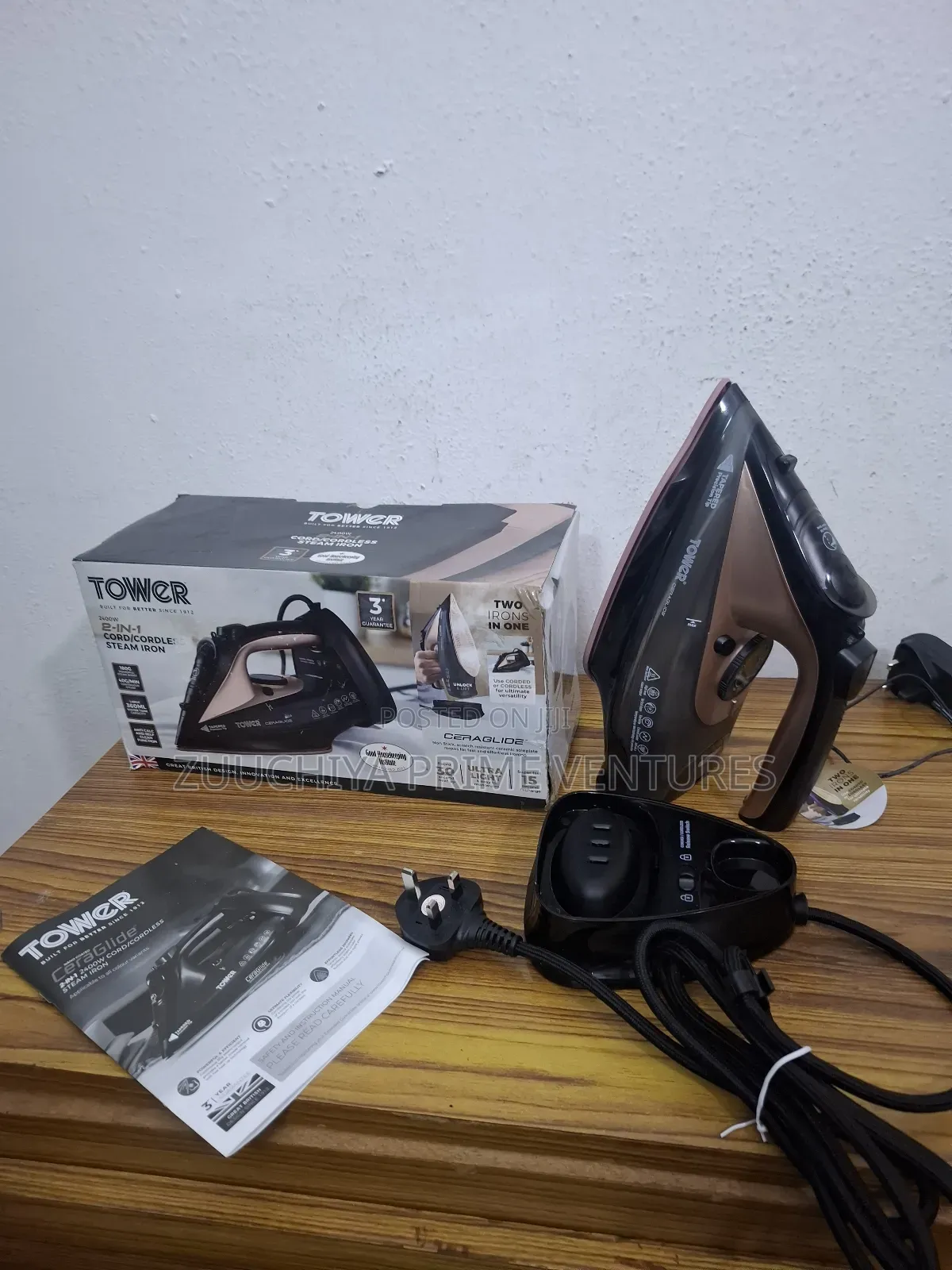 Tower 2400w Cordless Steam Iron From Uk