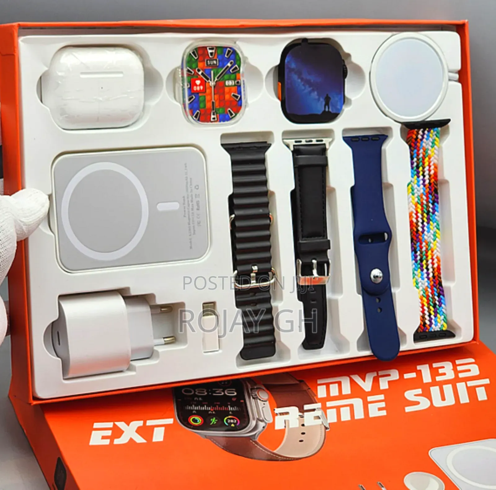 MVP 135 Extreme Smartwatch
+ FREE Magsafe, Airpods - BLACK