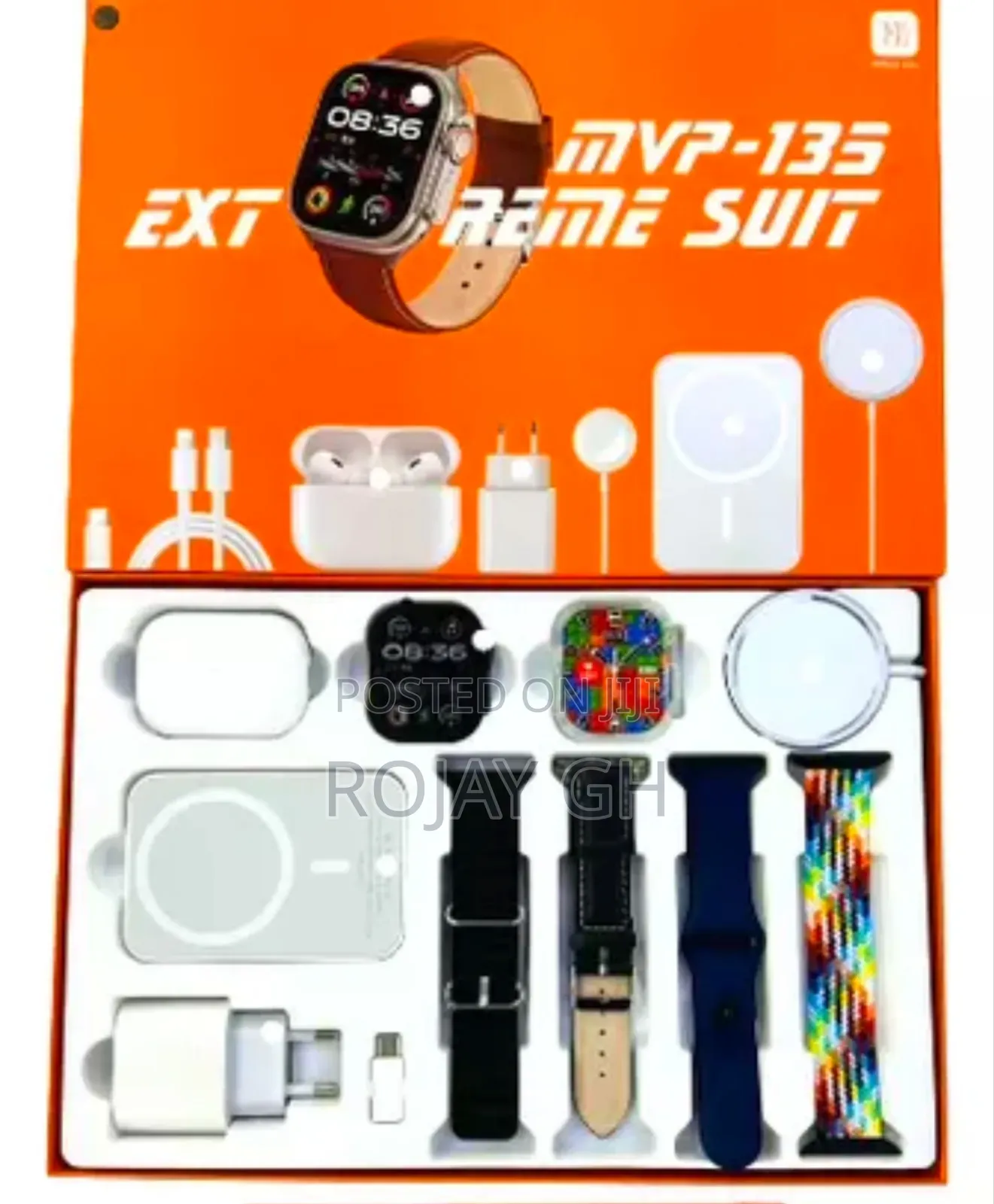MVP 135 Extreme Smartwatch
+ FREE Magsafe, Airpods - BLACK