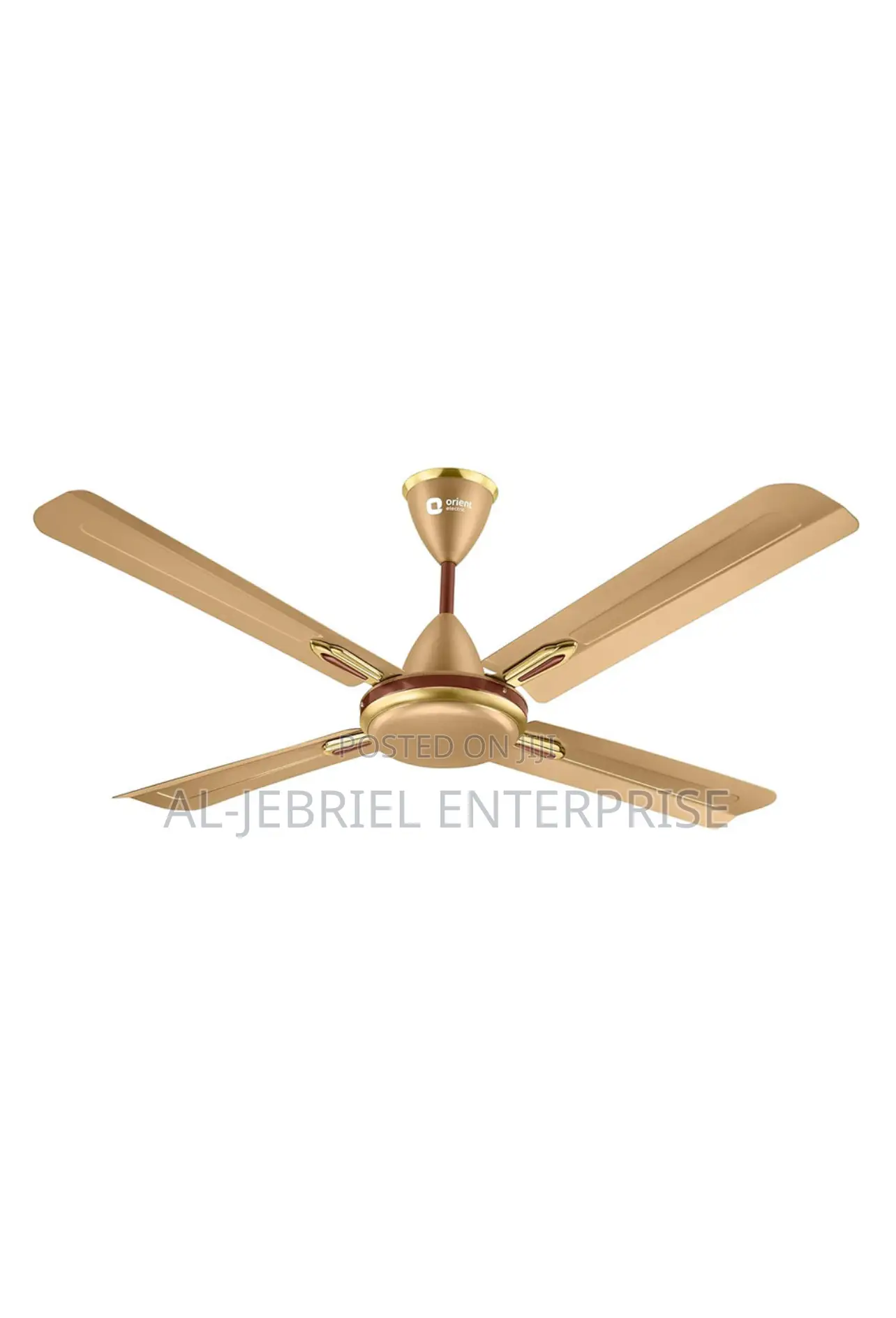 Orient Ceiling Fan Quardo 48 “ —Golden Chocolate