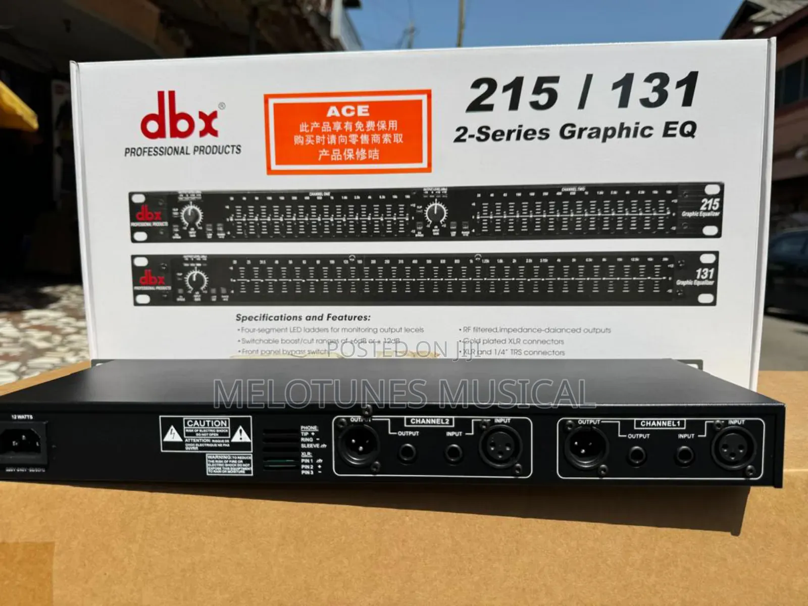 DBX 215/131 2-Series Graphic Equalizer
