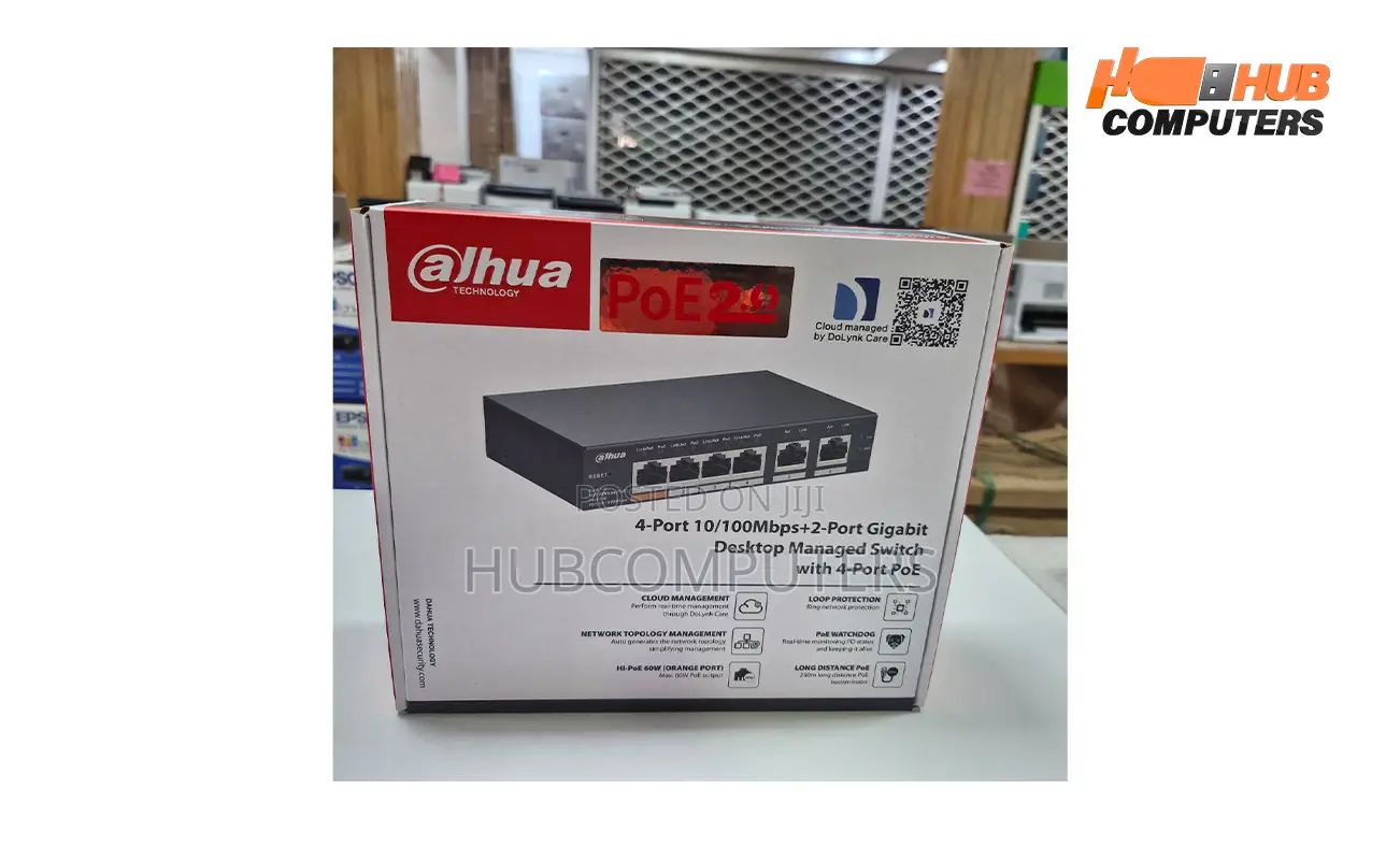 Dahua (DH-CS4006-4ET-60) Cloud 4 Port Poe Switch 60W