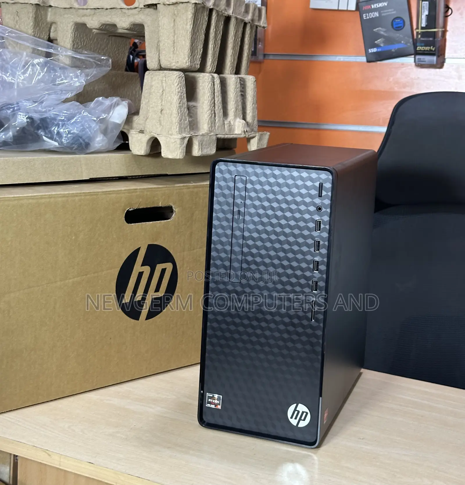 New Desktop Computer HP 280 G8 8GB AMD Ryzen 5 HDD+SSD 1T