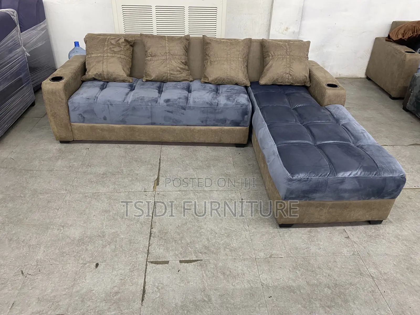 Quality L Shape Sofa With Pillows