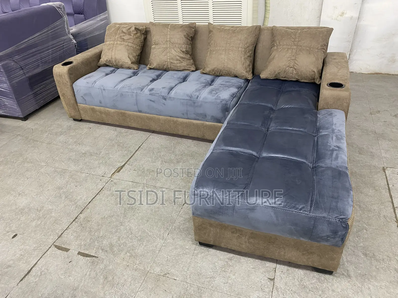 Quality L Shape Sofa With Pillows