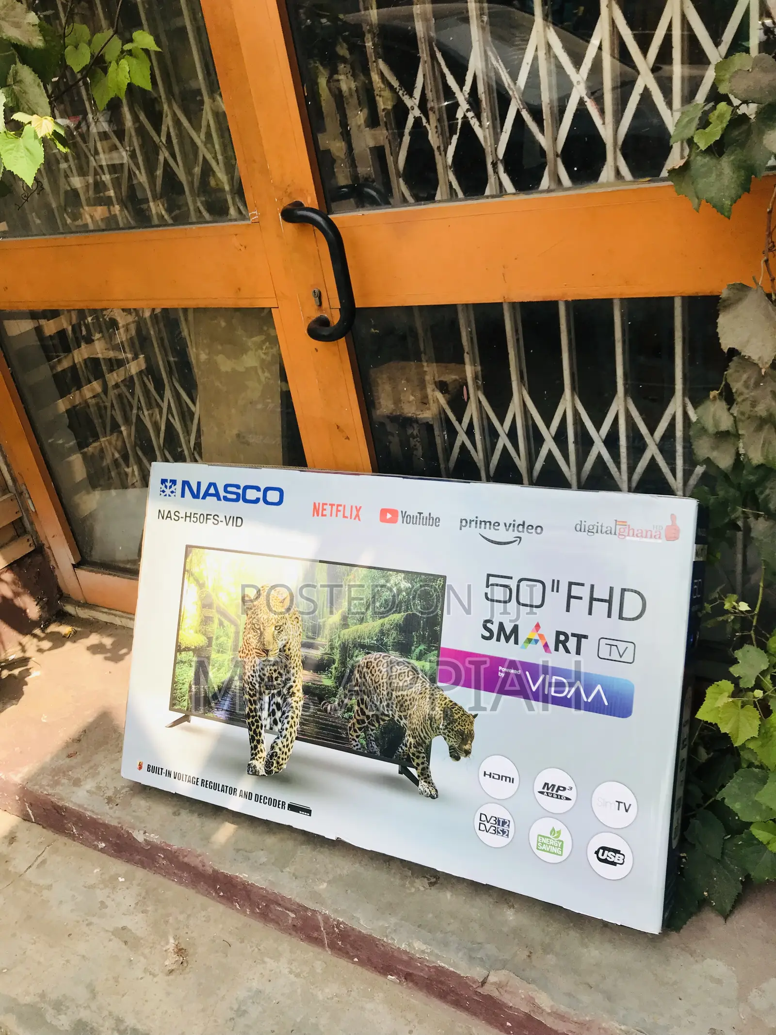 50 Inch Digital Satellite Nasco Smart Television(Black).