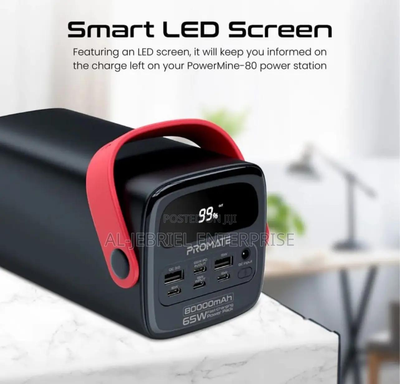 Promate POWERMINE 80000mah ,65 Watts Powerpack