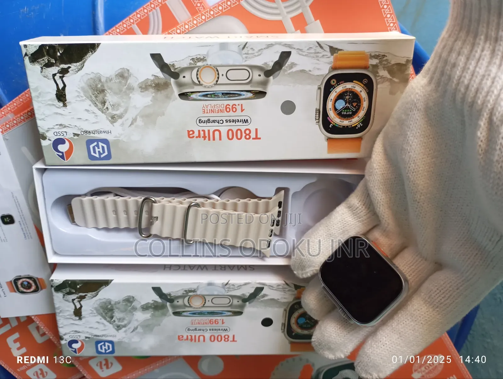 T800 Ultra Bluetooth Series 8 Smart Watch - White