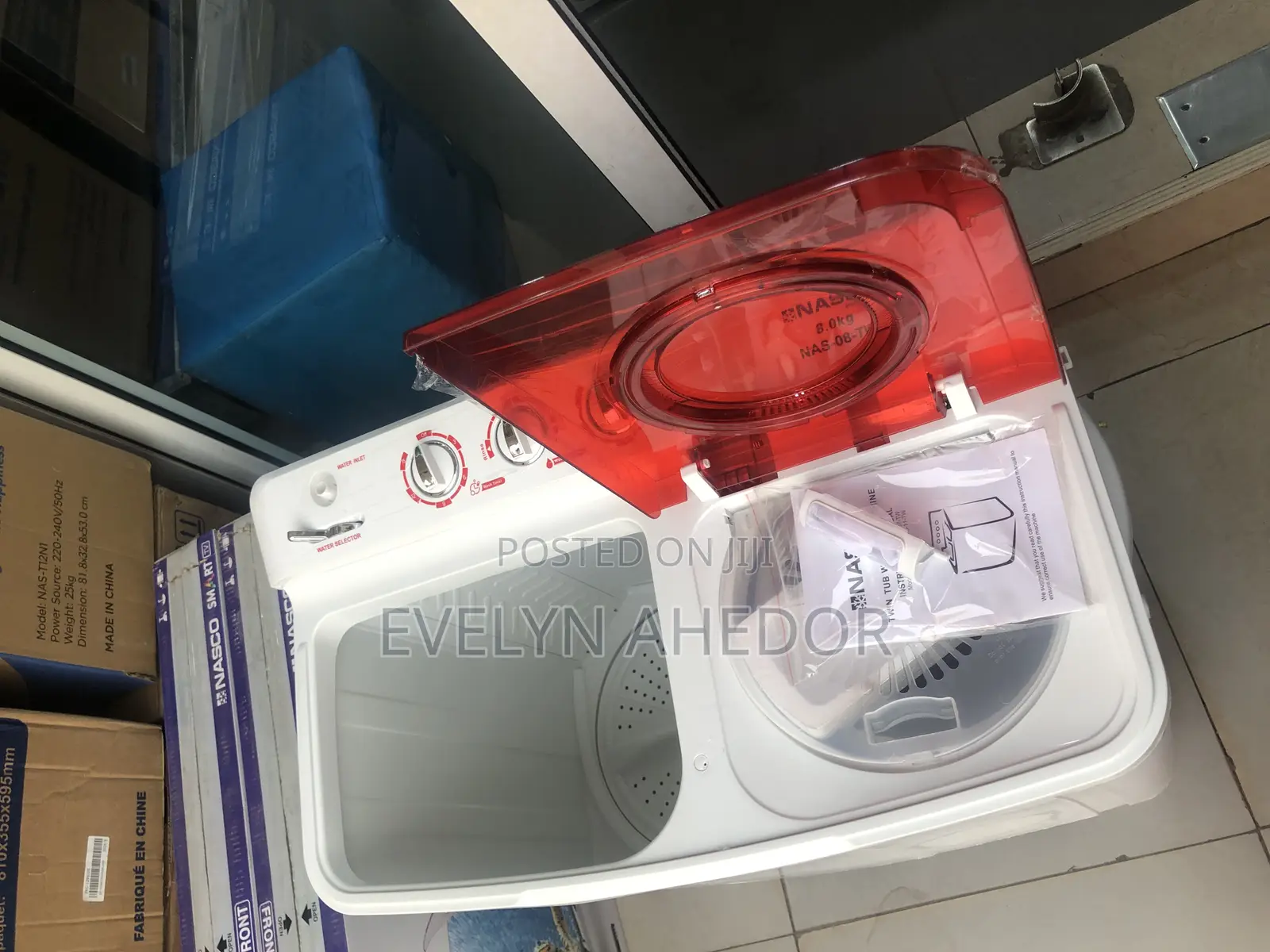 Brand Nasco Washing Machine 8kg Top Load Semi Automatic