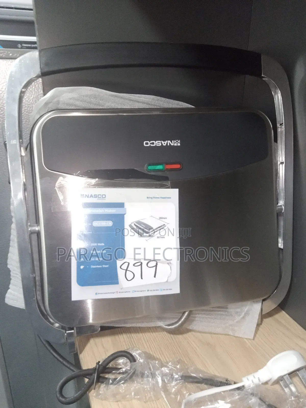 Nasco Sandwich Maker Gc1700-Cb