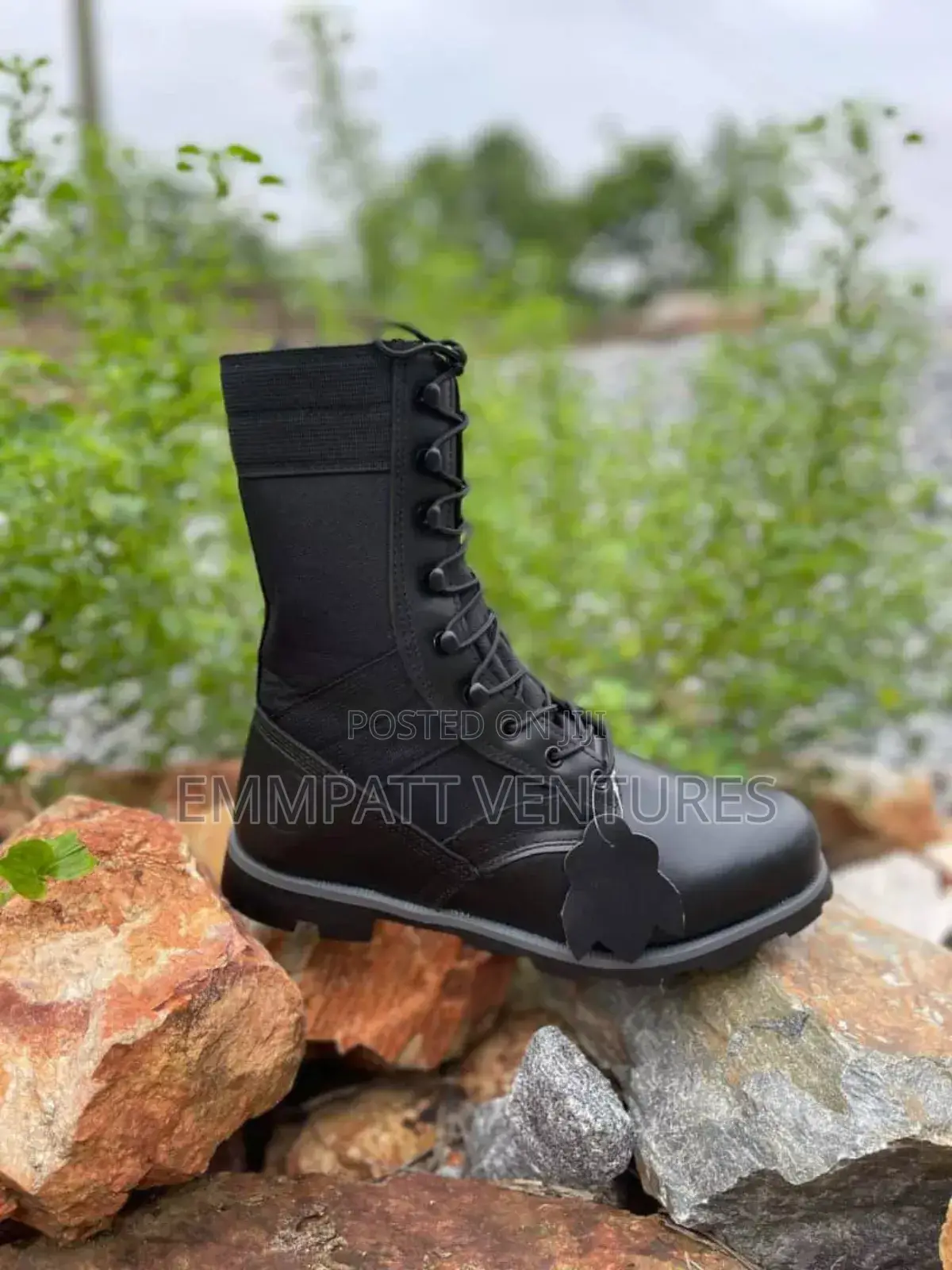 All Black Security Boot