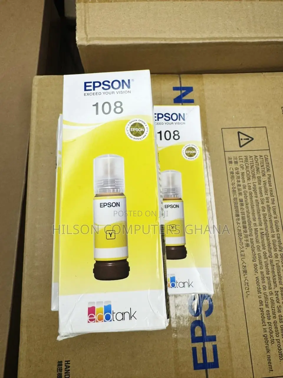 Epson 108 Original Ink Bottle - Yellow