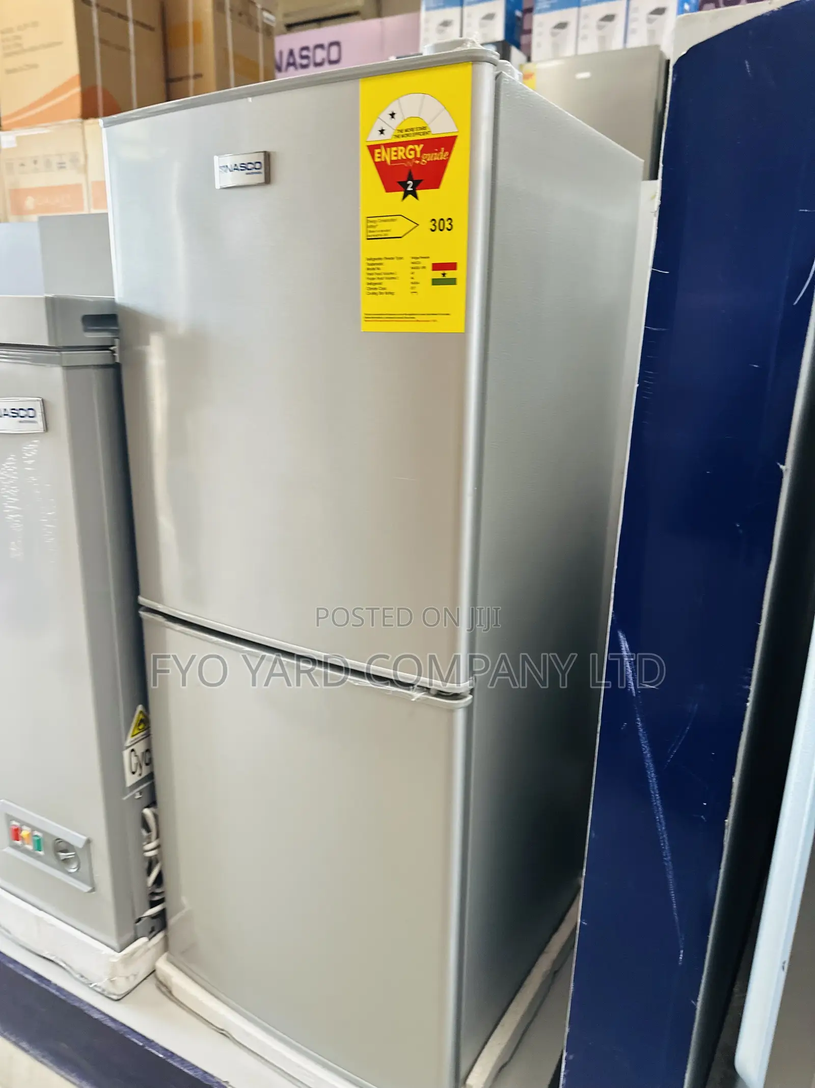 106L Bottom Freezer Mount Nasco Double Door Fridge