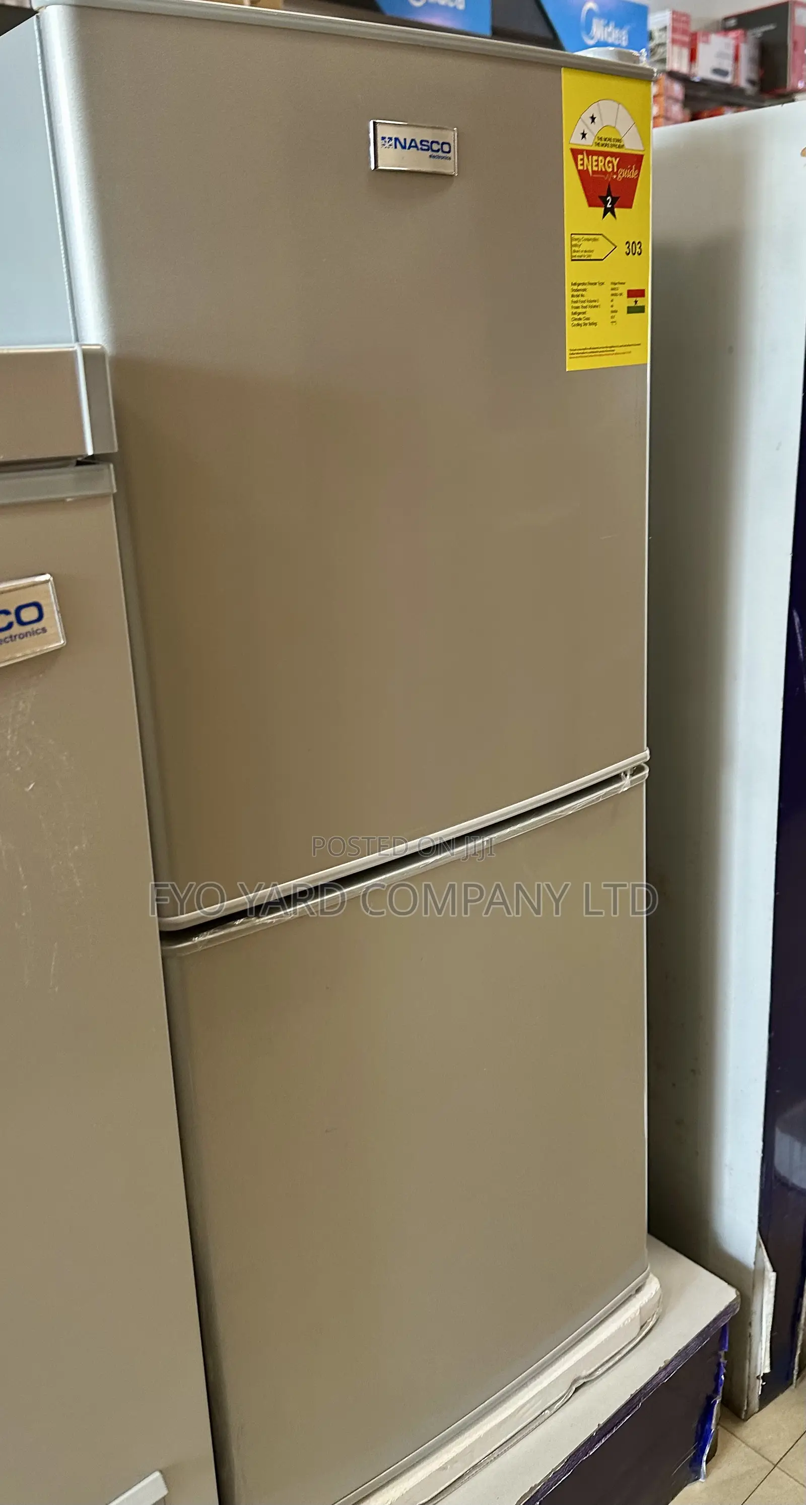 Shop Nasco Bottom Freezer Two Door Fridge-106 Litre Silver