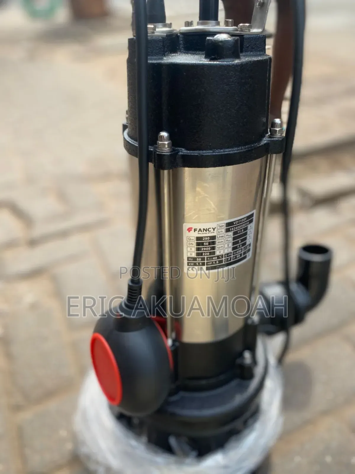 Fancy 1.5hp Submersible Electric Water Pump