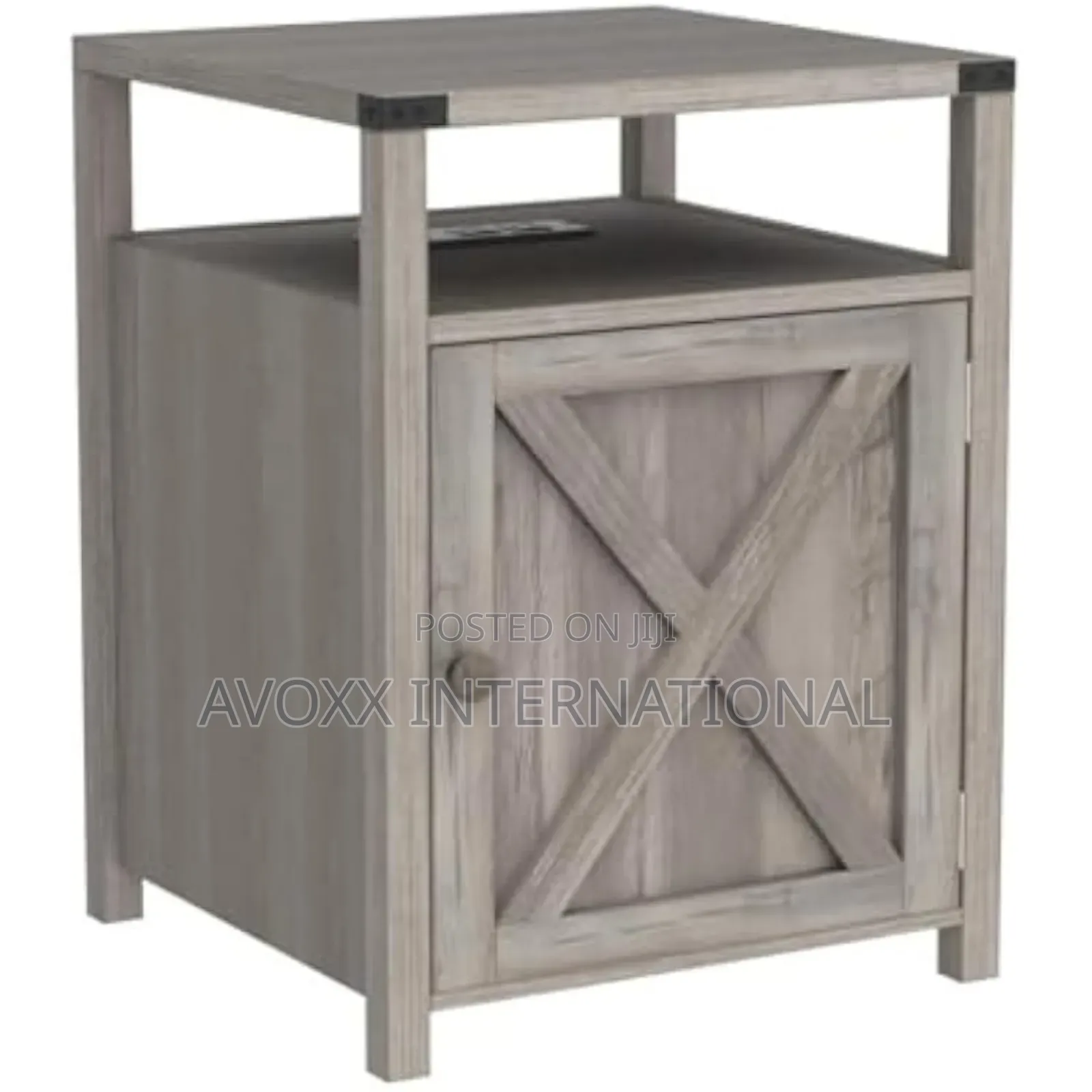 Manufactured Wood Nightstand With Barnes Charging Station