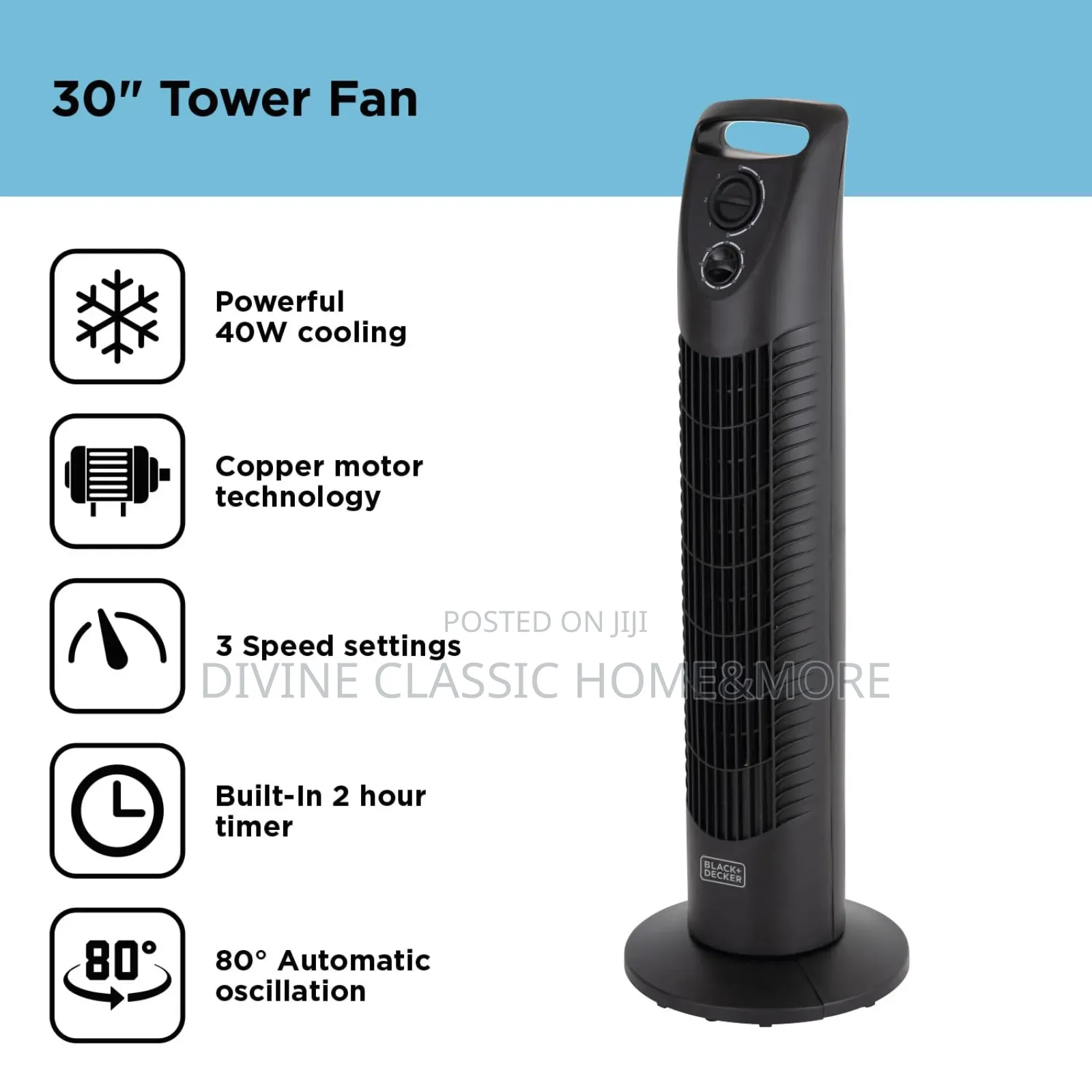 Black Decker Tower Fan