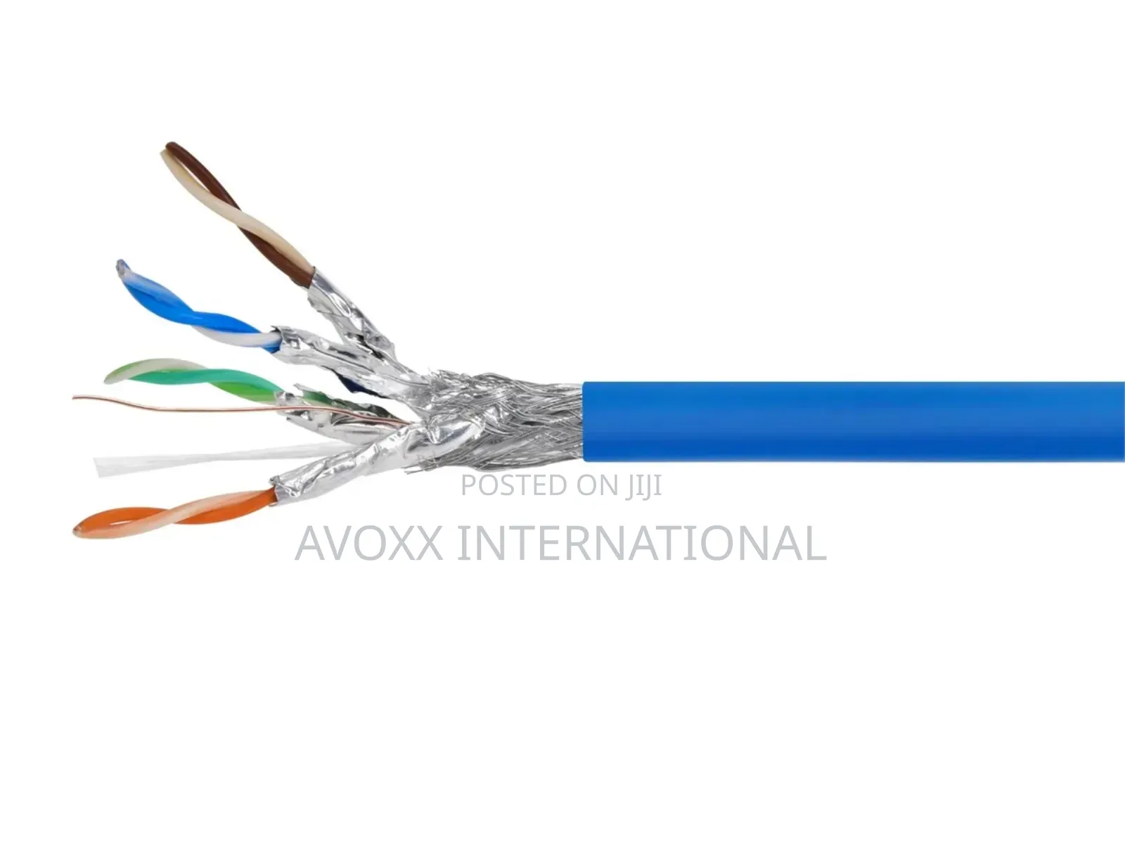 Acables Cat8 250ft Blue Cm Bulk Cable, Shielded (S/Ftp)