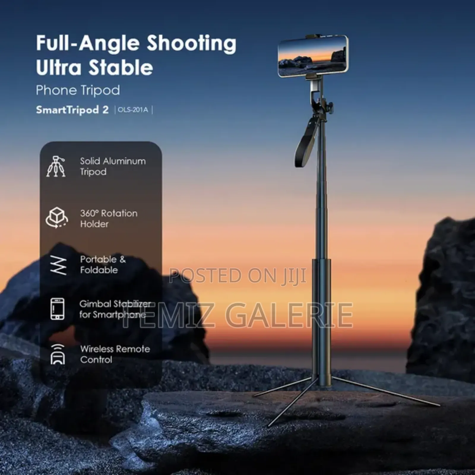 Oraimo Smart Tripod 2 360° Gimbal Stabilizer