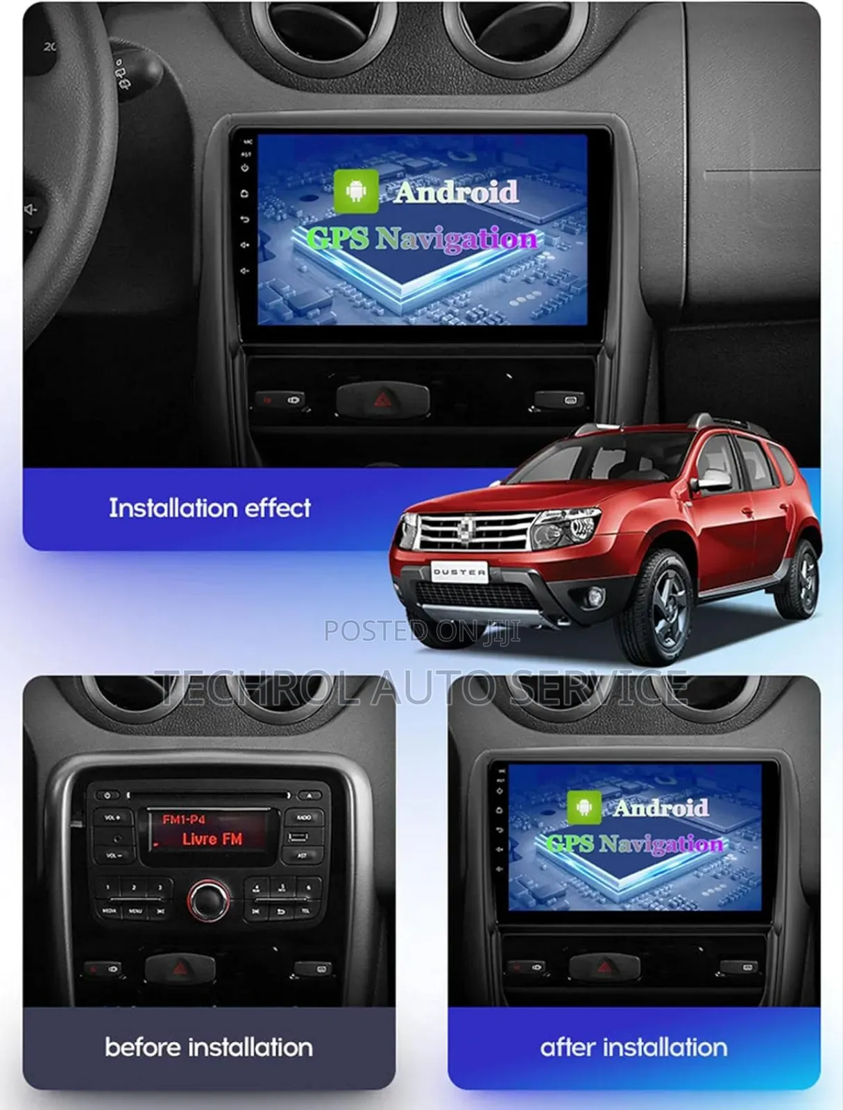 Renault Duster 2012,2014+ Android Radio,Apple Carplay