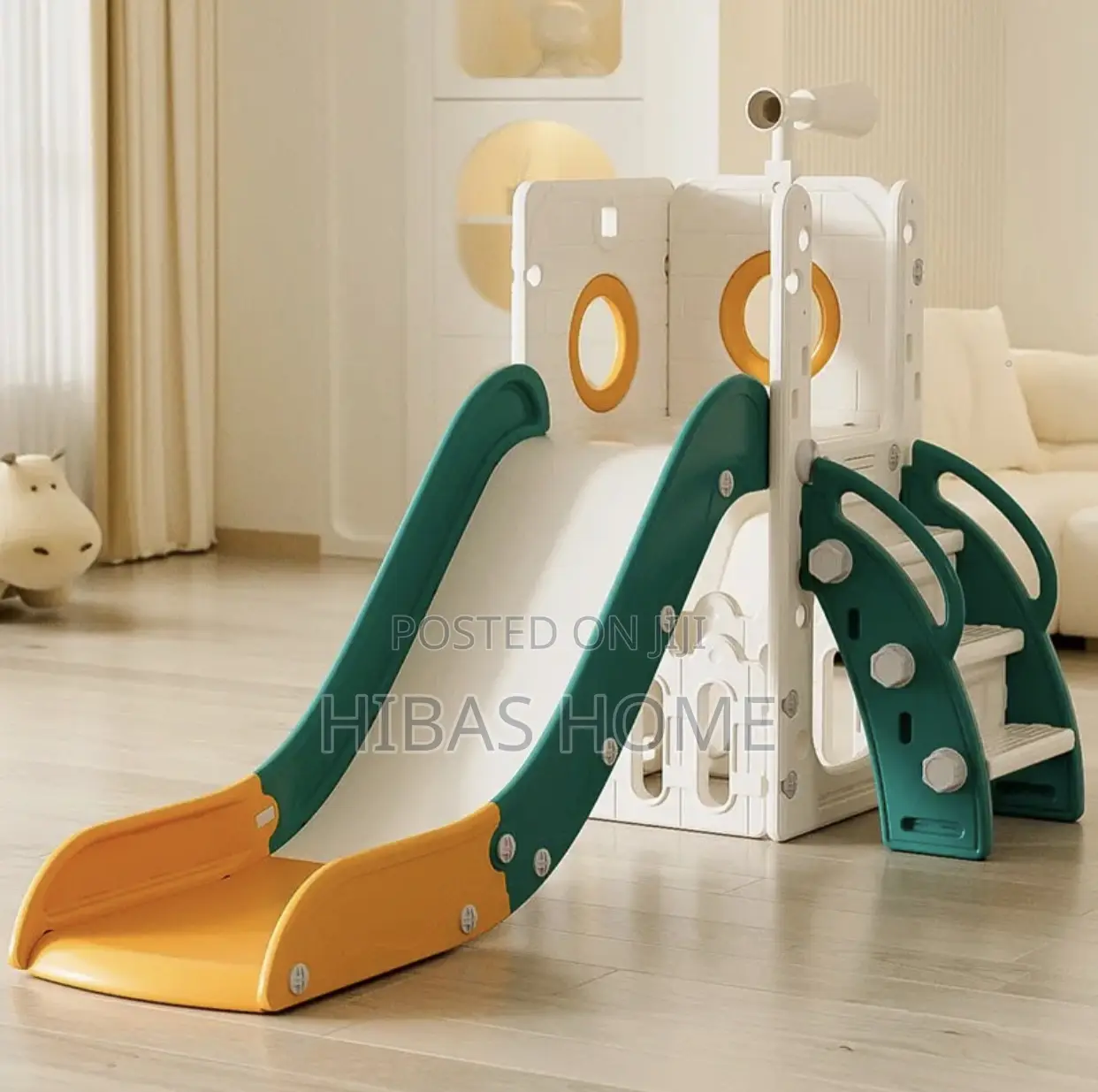 Kids Slide With Playhouse Under 180x76x94cm