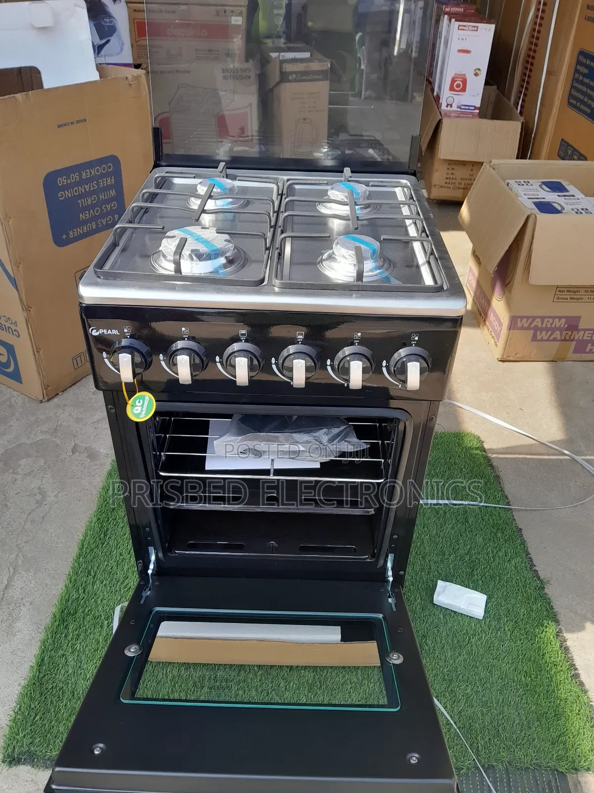 Pearl Durable 4burner Gas Cooker 50*50]